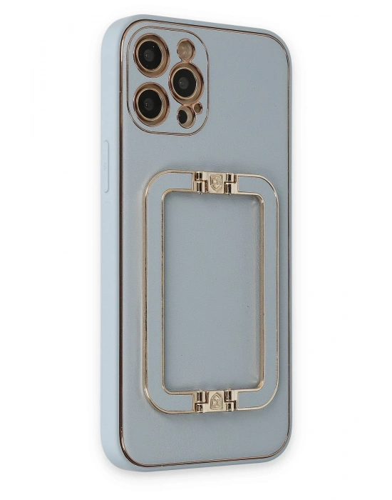 Newface iPhone 12 Pro Max Kılıf Coco Elit Kapak - Turkuaz