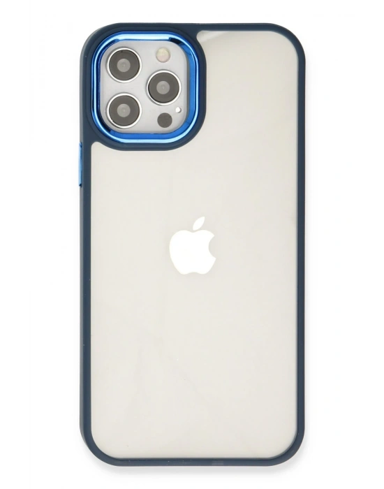 Newface iPhone 12 Pro Max Kılıf Dora Kapak - Mavi