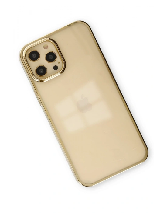 Newface iPhone 12 Pro Max Kılıf Element Silikon - Gold