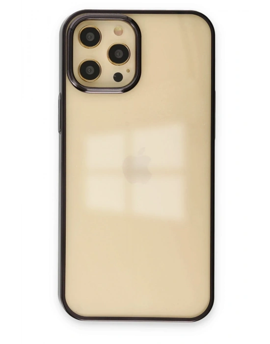 Newface iPhone 12 Pro Max Kılıf Element Silikon - Siyah