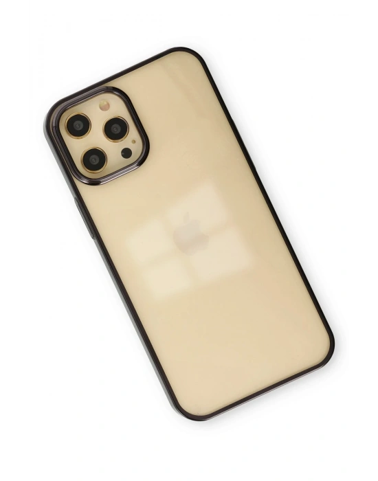 Newface iPhone 12 Pro Max Kılıf Element Silikon - Siyah