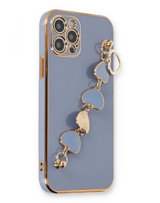 Newface iPhone 12 Pro Max Kılıf Esila Silikon - Gri