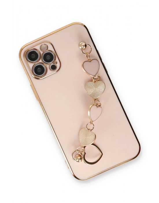 Newface iPhone 12 Pro Max Kılıf Esila Silikon - Pudra