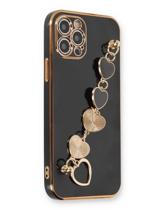 Newface iPhone 12 Pro Max Kılıf Esila Silikon - Siyah