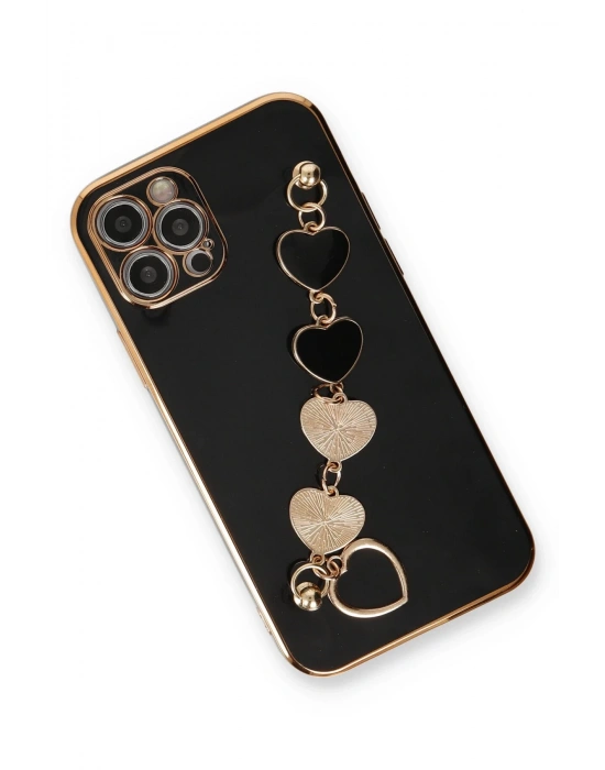 Newface iPhone 12 Pro Max Kılıf Esila Silikon - Siyah