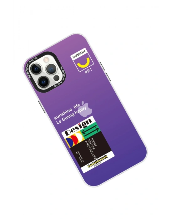 Newface iPhone 12 Pro Max Kılıf Estoril Desenli Kapak - Estoril - 4