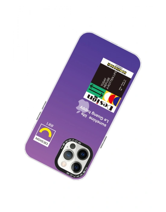 Newface iPhone 12 Pro Max Kılıf Estoril Desenli Kapak - Estoril - 4