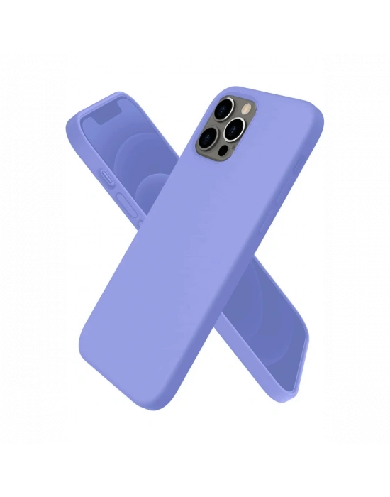 Newface iPhone 12 Pro Max Kılıf First Silikon - Mor
