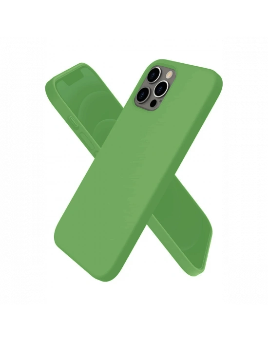 Newface iPhone 12 Pro Max Kılıf First Silikon - Yeşil