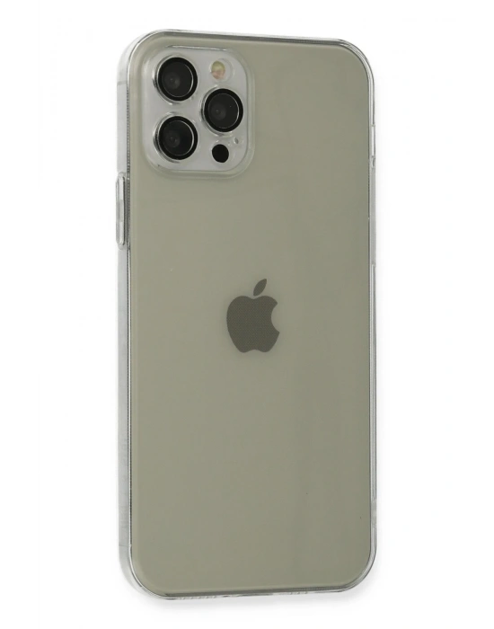 Newface iPhone 12 Pro Max Kılıf Fly Lens Silikon - Şeffaf