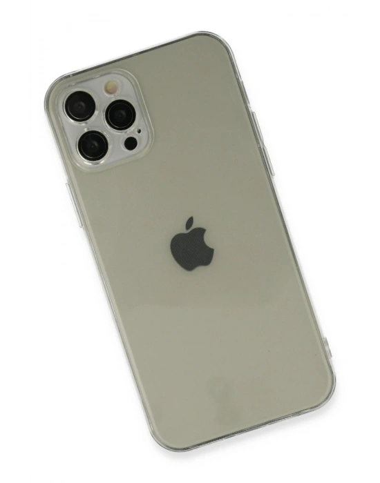 Newface iPhone 12 Pro Max Kılıf Fly Lens Silikon - Şeffaf