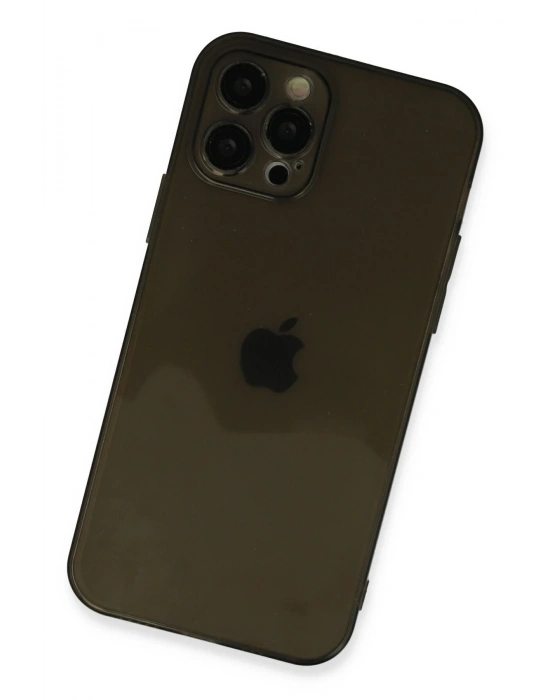 Newface iPhone 12 Pro Max Kılıf Fly Lens Silikon - Siyah