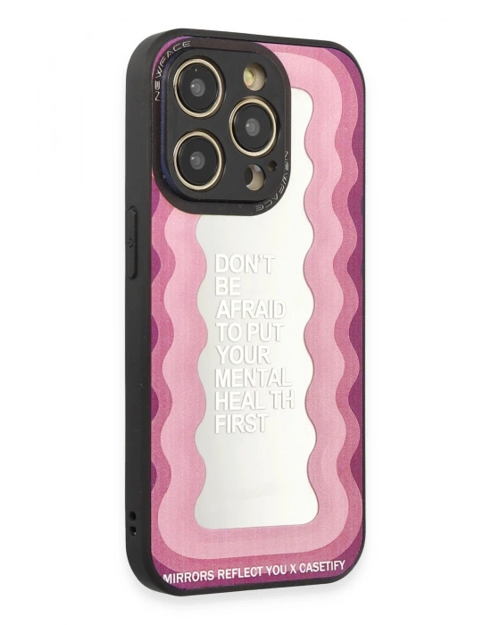 Newface iPhone 12 Pro Max Kılıf Mirror Desenli Kapak - Mirror - 11