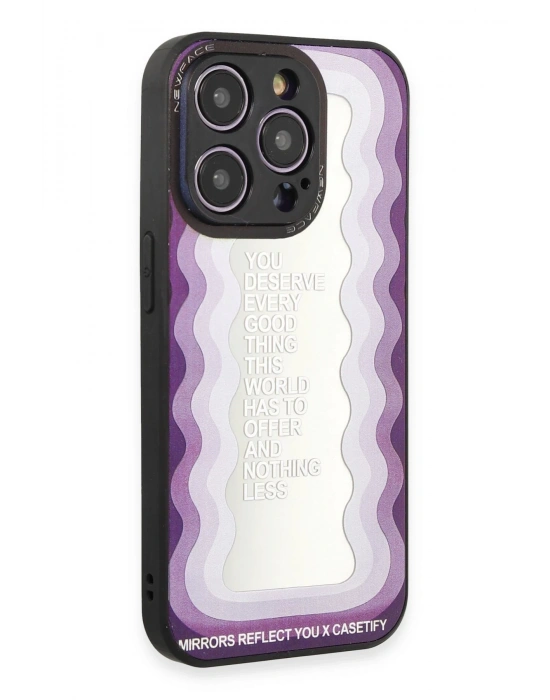 Newface iPhone 12 Pro Max Kılıf Mirror Desenli Kapak - Mirror - 5