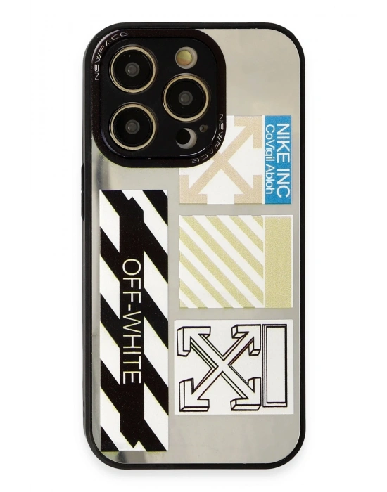 Newface iPhone 12 Pro Max Kılıf Mirror Desenli Kapak - Mirror - 6