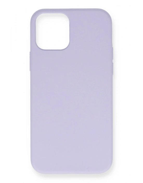 Newface iPhone 12 Pro Max Kılıf Nano içi Kadife Silikon- Lila