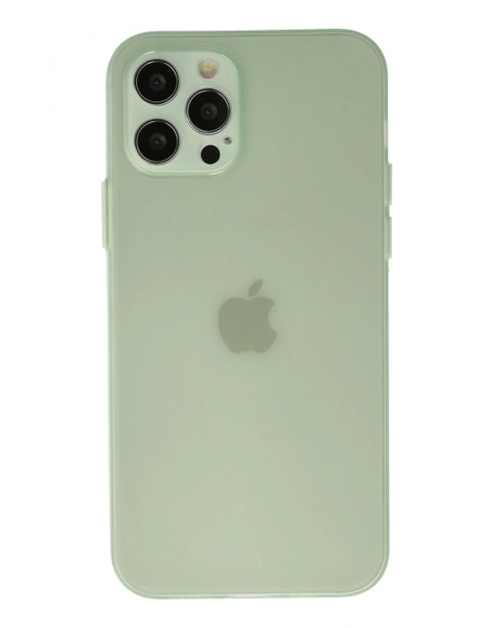 Newface iPhone 12 Pro Max Kılıf Puma Silikon - Açık Yeşil