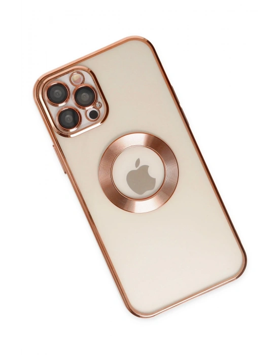 Newface iPhone 12 Pro Max Kılıf Slot Silikon - Rose Gold
