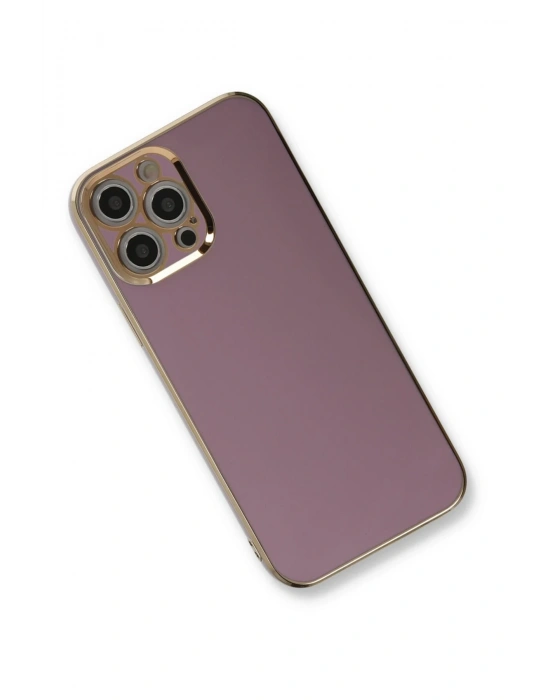 Newface iPhone 12 Pro Max Kılıf Volet Silikon - Mor