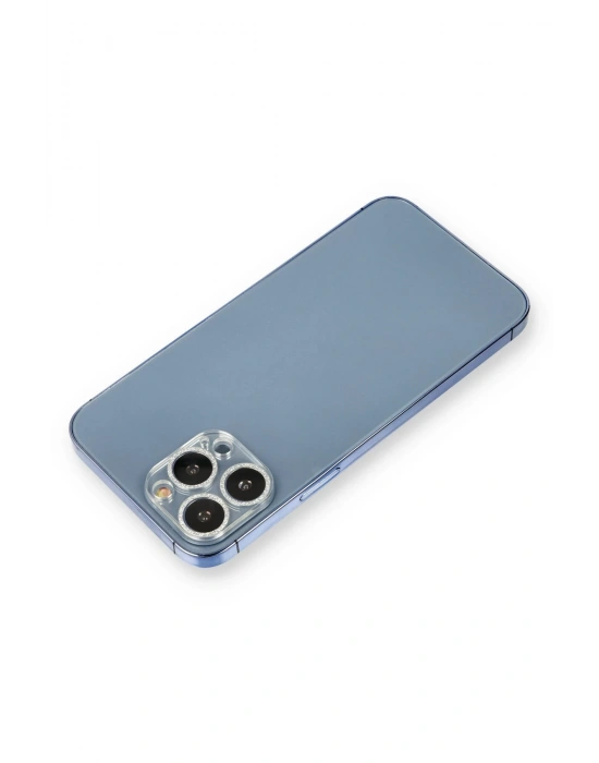 Newface iPhone 12 Pro Max Shine Kamera Lens Koruma Cam - Gümüş