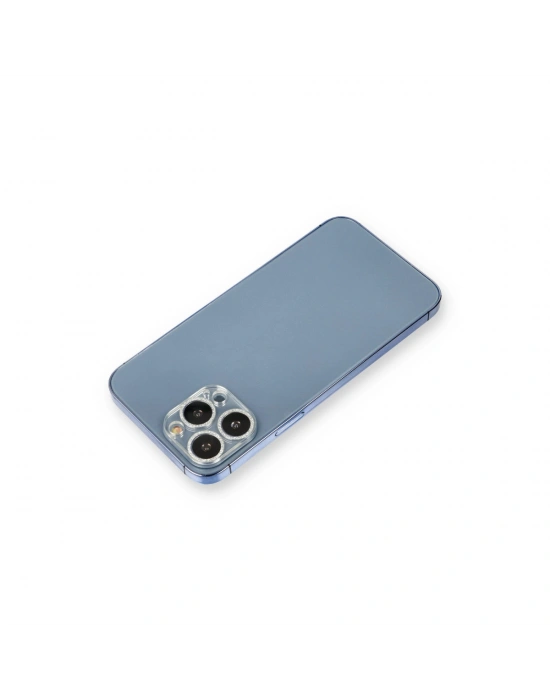 Newface iPhone 12 Pro Max Shine Kamera Lens Koruma Cam - Gümüş