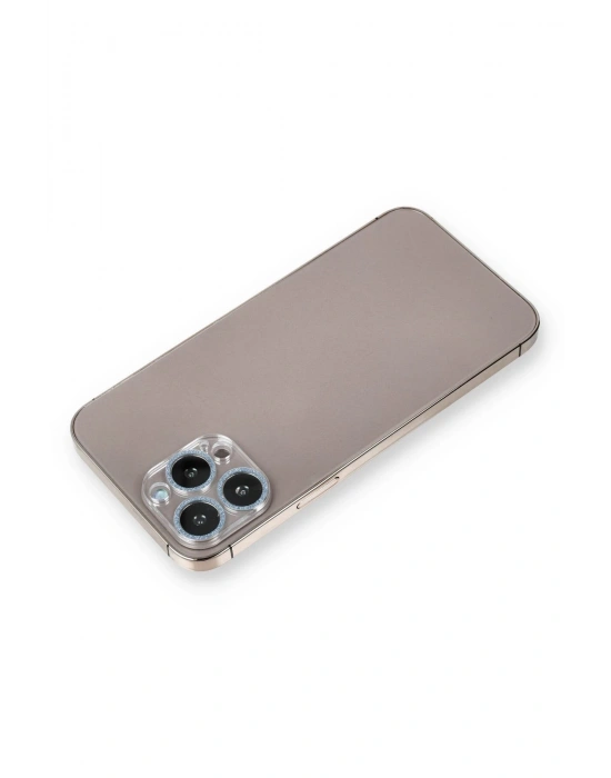 Newface iPhone 12 Pro Max Shine Kamera Lens Koruma Cam - Sierra Blue