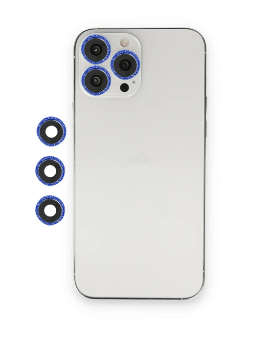 Newface iPhone 12 Pro Max Shine Kamera Lens - Lacivert