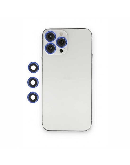 Newface iPhone 12 Pro Max Shine Kamera Lens - Lacivert
