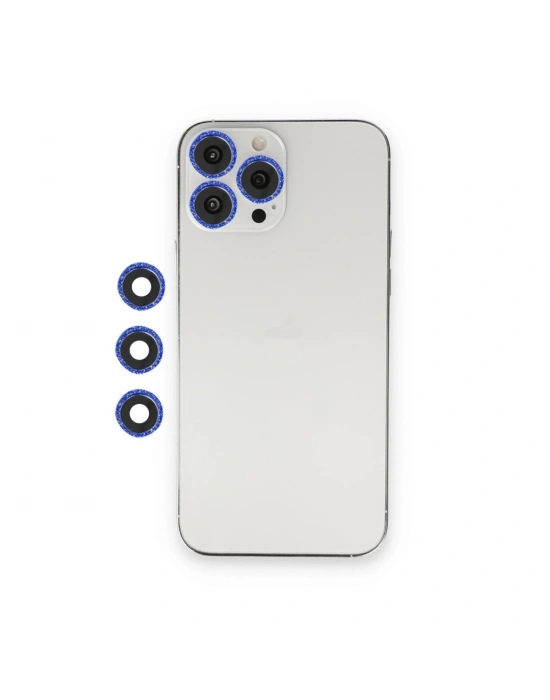 Newface iPhone 12 Pro Max Shine Kamera Lens - Lacivert