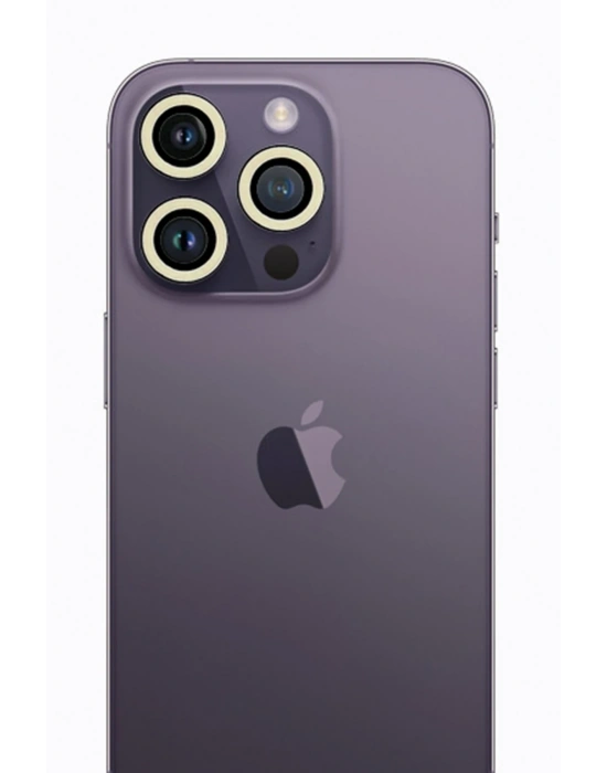 Newface iPhone 12 Pro Neon Fosforlu Kamera Lens - Beyaz