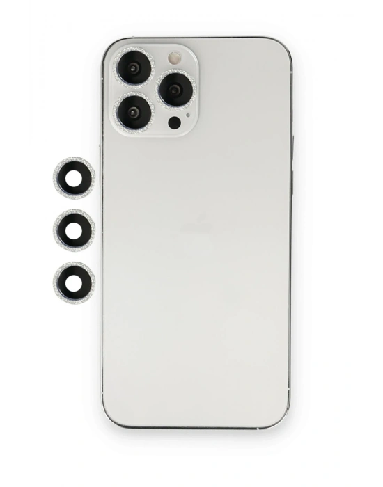 Newface iPhone 12 Pro Shine Kamera Lens - Gümüş