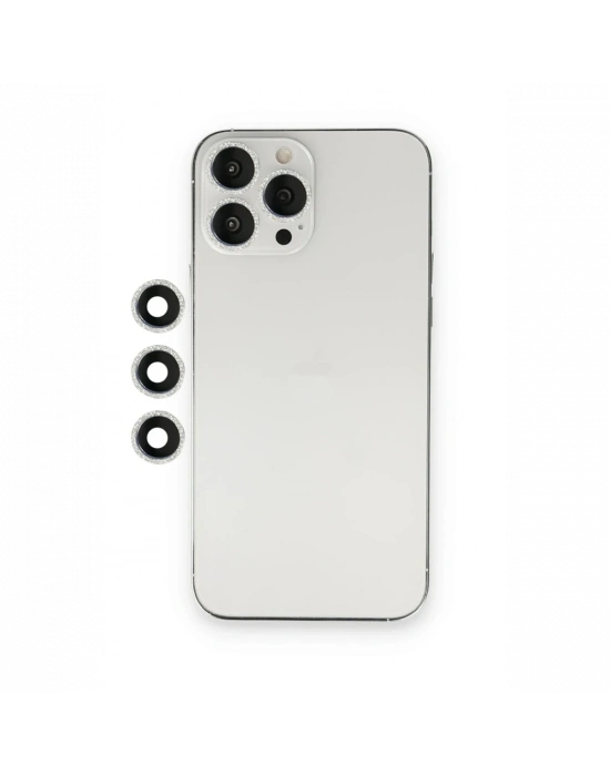 Newface iPhone 12 Pro Shine Kamera Lens - Gümüş