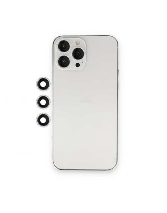 Newface iPhone 12 Pro Shine Kamera Lens - Gümüş