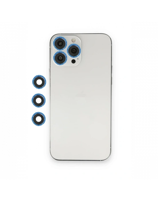 Newface iPhone 12 Pro Shine Kamera Lens - Mavi