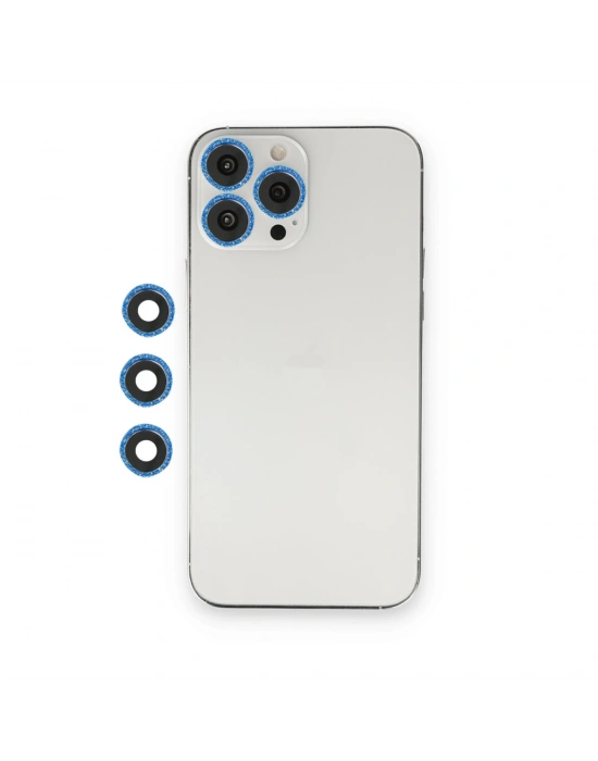 Newface iPhone 12 Pro Shine Kamera Lens - Mavi