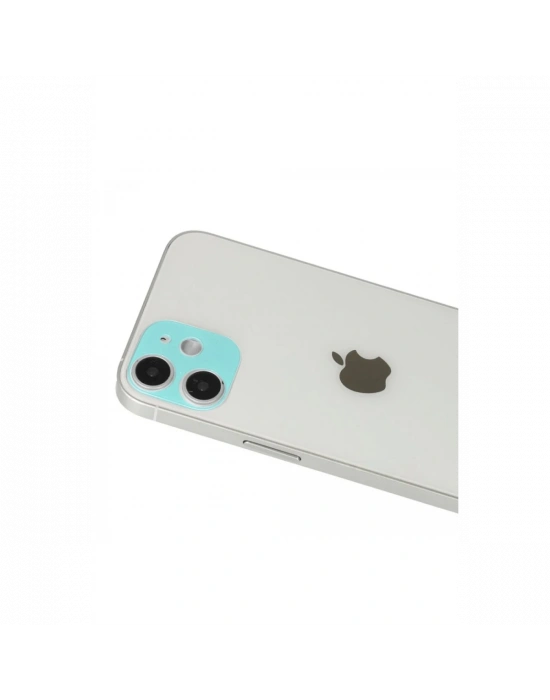 Newface iPhone 12 Rainbow Kamera Lens Koruma Cam - Yeşil