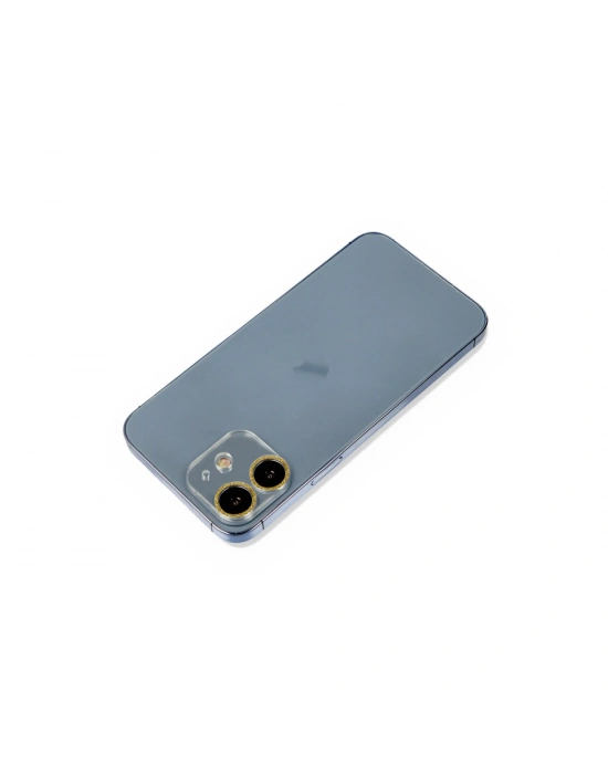 Newface iPhone 12 Shine Kamera Lens Koruma Cam - Gold