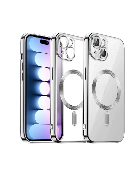 Newface iPhone 13 Kılıf Kross Magneticsafe Kapak - Titan Gri