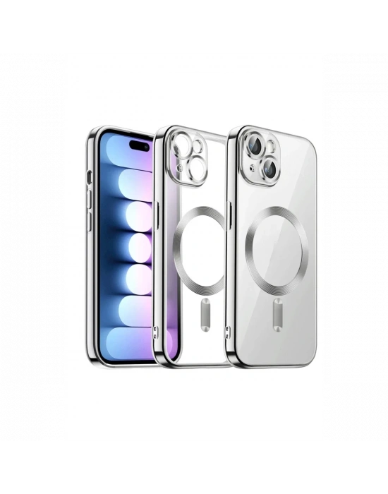 Newface iPhone 13 Kılıf Kross Magneticsafe Kapak - Titan Gri