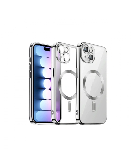 Newface iPhone 13 Kılıf Kross Magneticsafe Kapak - Titan Gri