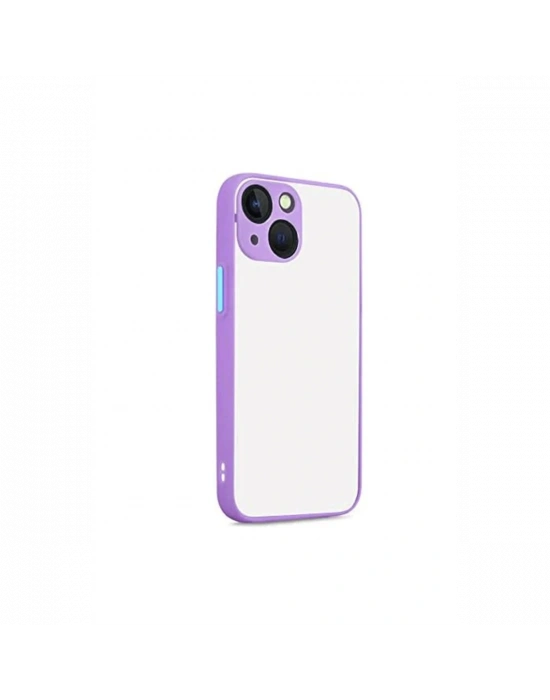 Newface iPhone 13 Kılıf Montreal Silikon Kapak - Mor