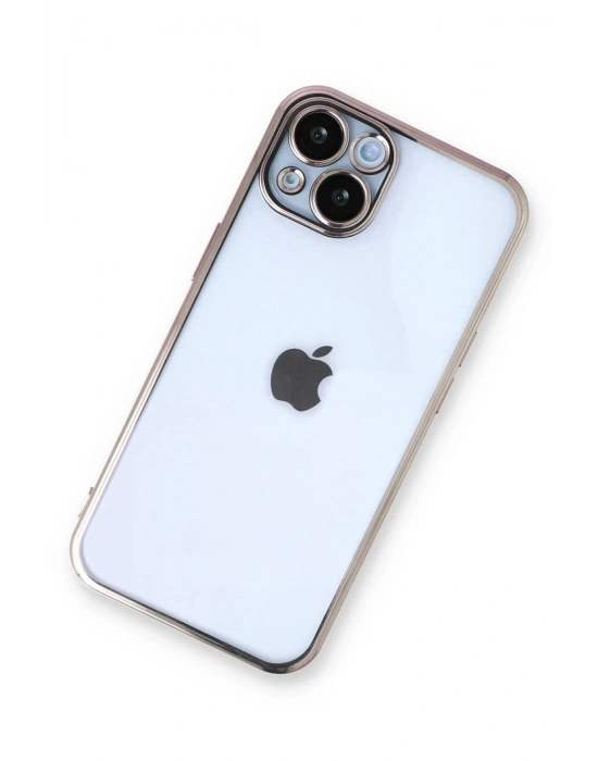 Newface iPhone 13 Kılıf Razer Lensli Silikon - Gold