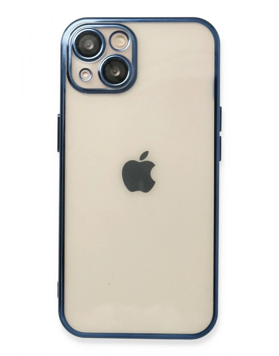 Newface iPhone 13 Kılıf Razer Lensli Silikon - Lacivert