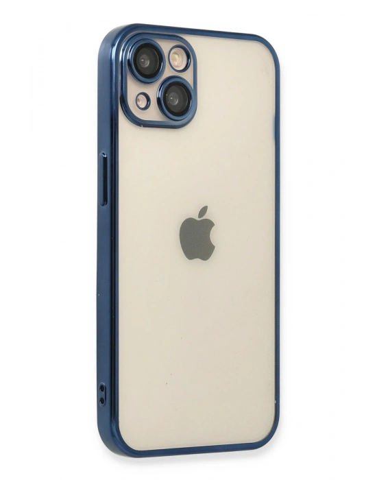 Newface iPhone 13 Kılıf Razer Lensli Silikon - Lacivert