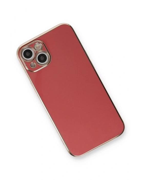 Newface iPhone 13 Kılıf Volet Silikon - Kırmızı