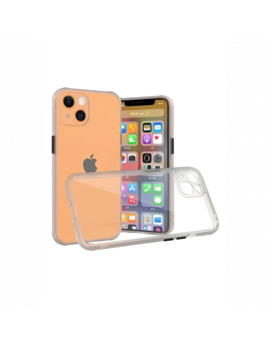 Newface iPhone 13 Mini Kılıf Miami Şeffaf Silikon - Şeffaf