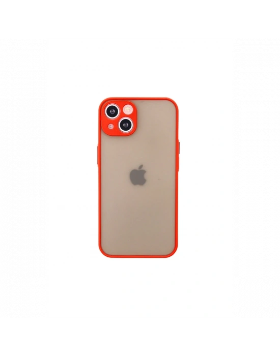 Newface iPhone 13 Mini Kılıf Montreal Silikon Kapak - Kırmızı