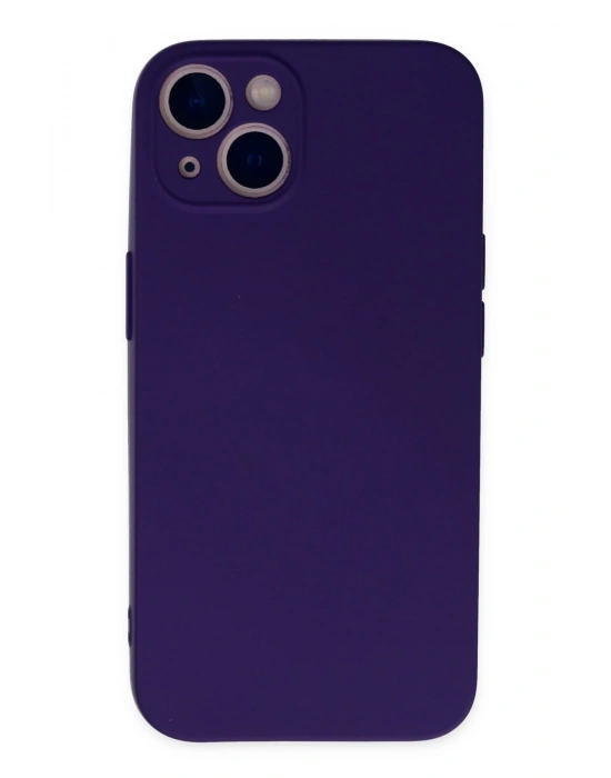 Newface iPhone 13 Mini Kılıf Nano içi Kadife Silikon - Mor