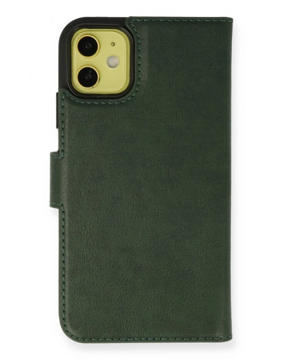 Newface iPhone 13 Mini Kılıf Trend S Plus Kapaklı Kılıf - Yeşil