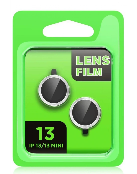 Newface iPhone 13 Mini Raze Metal Kamera Lens - Siyah